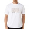 T-shirt Emporio Armani EA7 męska koszulka biała złote duże logo